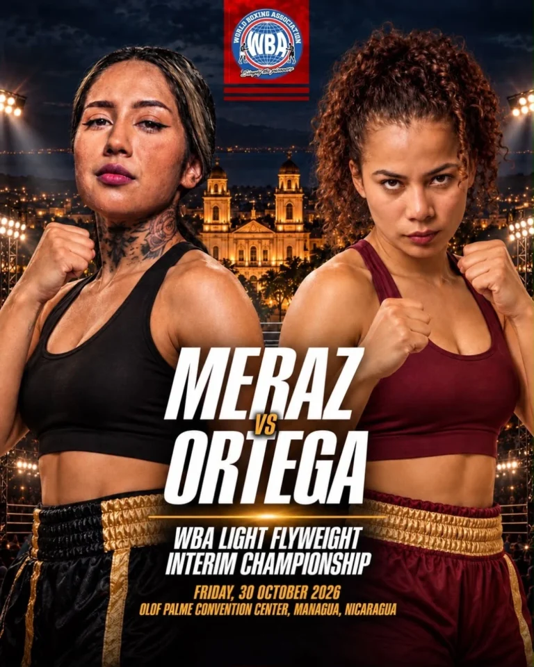 Alma Meraz Defends WBA Interim Light Flyweight Title Against Eveling Ortega in High-Stakes Managua Showdown
