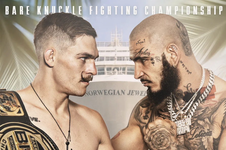 Bare Knuckle Fighting Championship Takes the Squared Circle to Sea for Historic Cruise Featuring Featherweight Championship Rematch