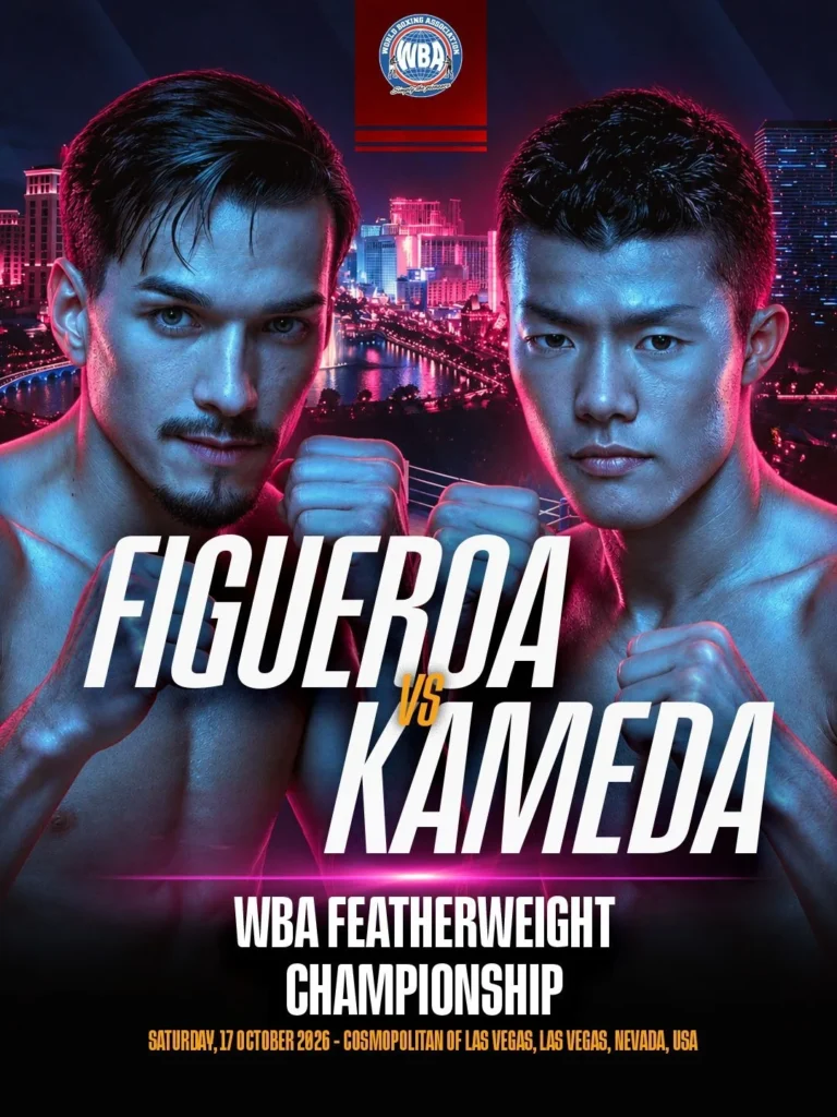 Brandon Figueroa and Tomoki Kameda Set for High-Stakes WBA World Featherweight Championship Showdown in Las Vegas