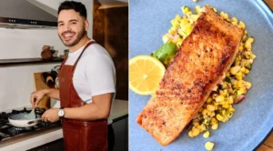 Chef Chris Valdes Shares Crispy Chilean Salmon and Citrus Salsa Recipe for Post-Workout Recovery