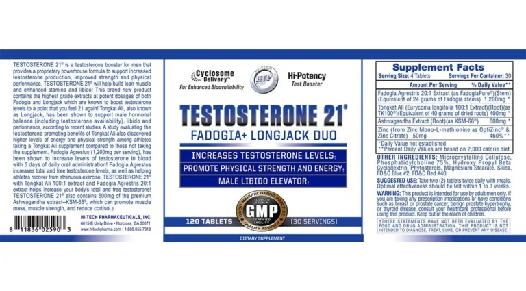Hi-Tech Pharmaceuticals’ Testosterone 21 Emerges as a Leading Choice for Modern Men’s Health and Vitality