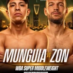 Jaime Munguía to Defend WBA Super Middleweight Title Against Undefeated Challenger Nikita Zon in Riyadh