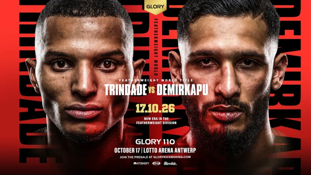 Miguel Trindade Claims Vacant Featherweight Title with TKO Victory at GLORY 110 in Antwerp