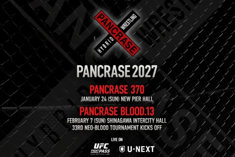 Pancrase Announces Historic January Return to Kick Off 2027 Season in Tokyo