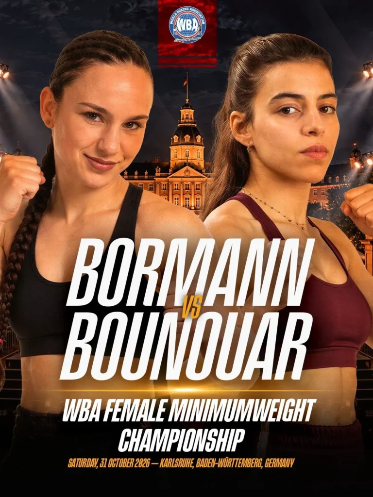 Sarah Bormann Defends WBA Minimumweight World Title Against Undefeated Challenger Chaima Bounouar on October 31 in Karlsruhe