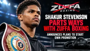 Shakur Stevenson Officially a Free Agent After Parting Ways with Zuffa Boxing Without Stepping into the Ring