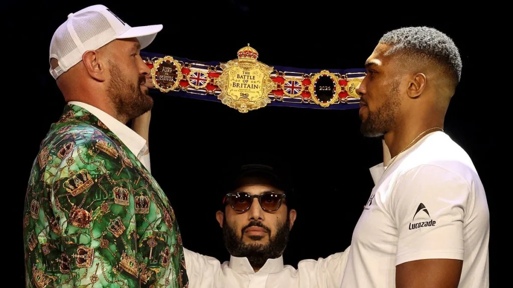 Tyson Fury and Anthony Joshua Face Off in London as ‘Battle of Britain’ Heavyweight Showdown Is Formally Launched